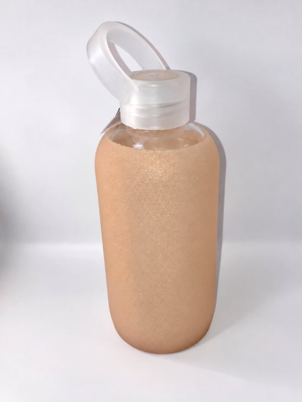 BKR Little Glass Water Bottle in Cherie (Sparkly Gold) 16oz/500ml Rare